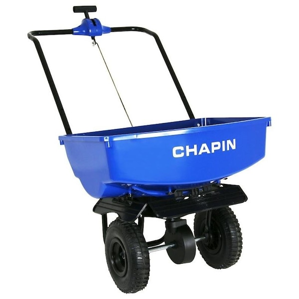 Chapin Salt Spreader with Baffles, 70 lb Capacity, Steel Frame, Poly
